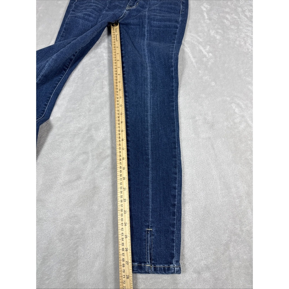 Judy Blue Skinny Fit Pleated Dark Wash Jeans Women's Size 1/25 (25X28) Stretch - Picture 9 of 9